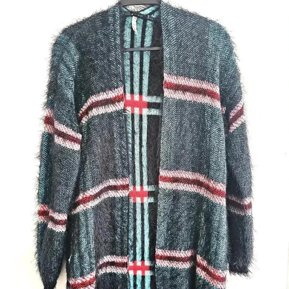 Anthropologie Raga Eyelash Fuzzy Knit Open Front … - image 2